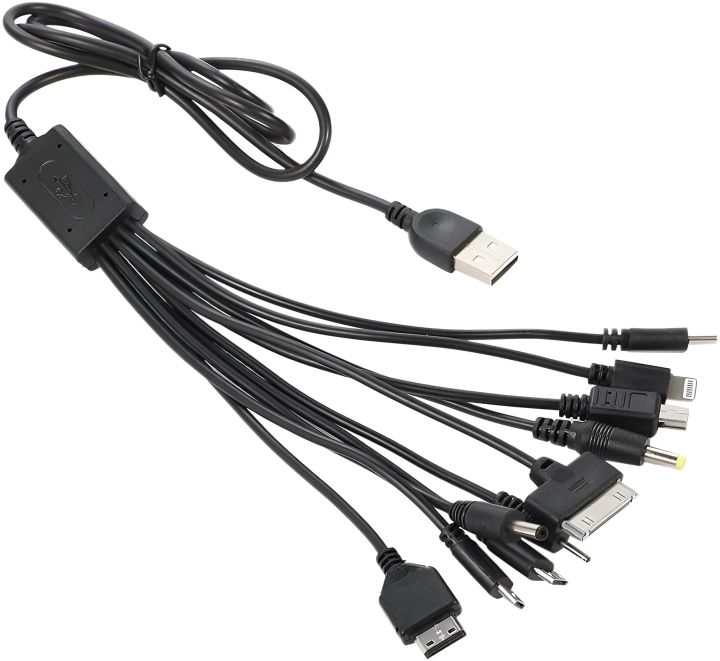 10 in 1 USB Multi Charging Cable Adapter All in One USB To Multi-Port Cable