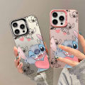 Fashion Cute Stitch Couple Phone Case For Samsung Galaxy A53 A54 A12 A15 A14 A22 A23 A24 A32 A33 A34 A30 A50 A30S Phone Casing Matte IMD Silicone Edge Shockproof Back Cover. 