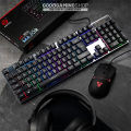 Fantech KX302s Mouse And Keyboard Combo 104Key English Keyboard 8000DPI Adjusted Professional Wired Mouse For Mouse Gamer. 