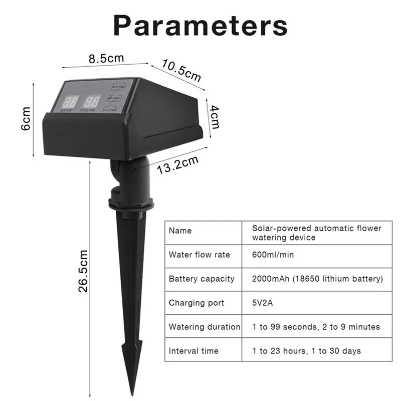 Solar Automatic Irrigation Timer Drip Irrigation Water Pump Control ...