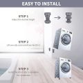 Adjustable Washing Machine Support Frame to Eliminate Shock and Noise,Anti-Walking Device Pad for Washing Machine and Dryer，Protects Laundry Room Floor.. 