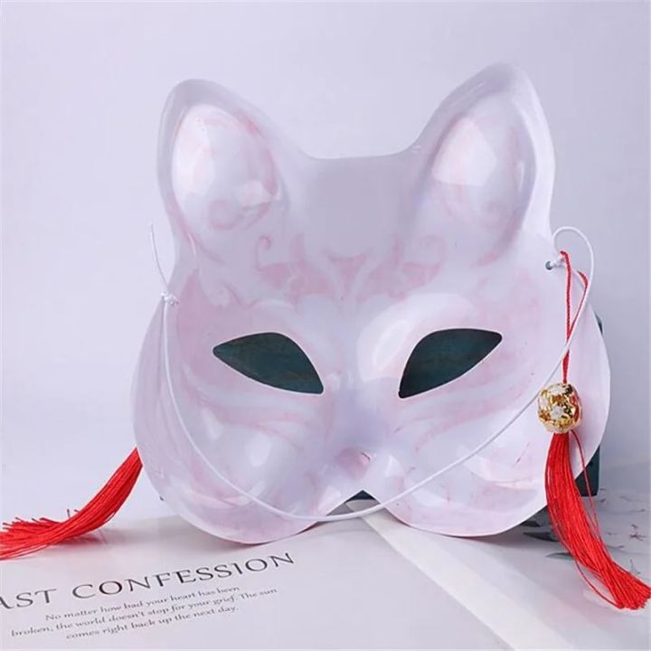 %E3%80%90NEW%E3%80%91%20Foxes%20Mask%20Japanese%20Cosplay%20Rave%20Hand-Painted%20Anime%20Demon%20Slayer%20Half%20Face%20Cat%20Masks%20Masquerade%20Festival%20Party%20Cosplay%20Props%20-%20Image%205