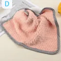 Non-stick Oil Wiping Towel Non-linting Hangable coral fleece double-sided rag　GENGLI. 