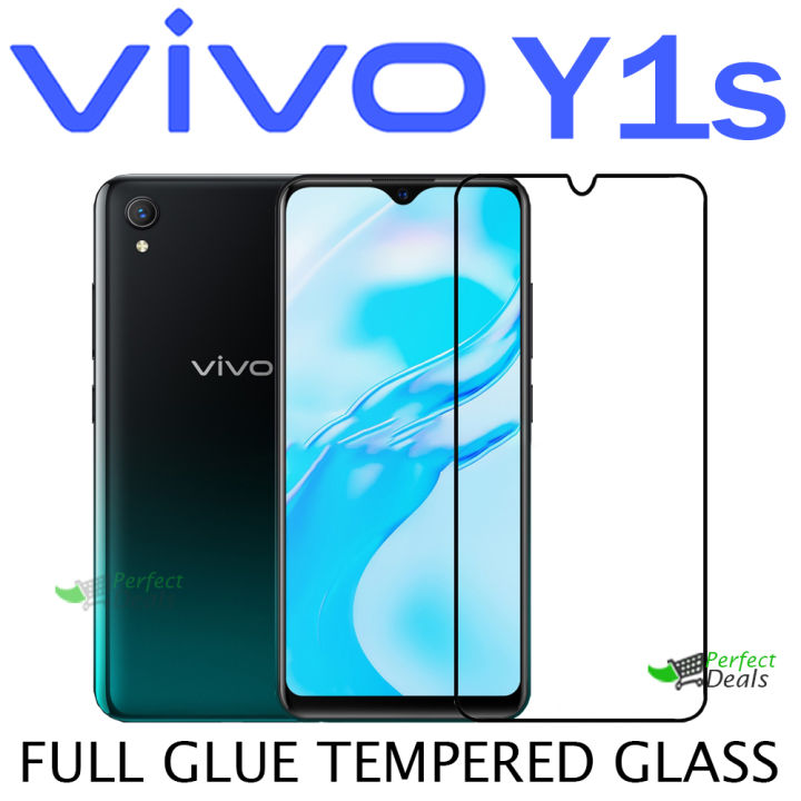 Perfect Vivo Y1s Screen Protector Full Covering Extra Protection Full Glue 9D Tempered Glass for Vivo Y1s