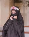 muslim Women girls Hijab black color single half Niqab Face Cover Scarf Shawl. 