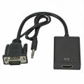 VGA to HDMI Converter Cable with Audio Support 1080P. 
