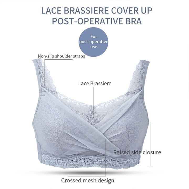 LERVANLA%206049%20Silicone%20Breast%20Bra%20Cancer%20Surgery%20Special%20Breast%20Bra%20Underwear%20Without%20Rims%20Breast%20Lace%20Tube%20Top%20-%20Image%203