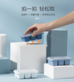 1 Pc Ice Cube Tray With Lid Square Shape Cubes Mould Mold Maker Storage Container Drinks Beverage Fridge Tool. 