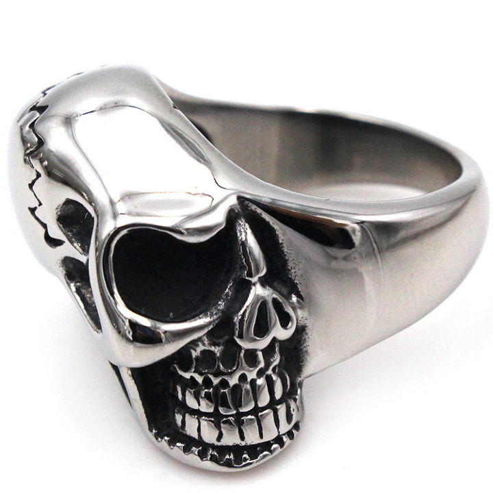 【Hottest Trends】RW58 Vintage Men's Titanium Steel Ring Trendy Men's ...