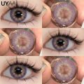 👍 UYAAI 1Pair Purple Colored Contact Lenses For Eyes Natural Yearly Makeup Fashion Purple Series Party New Style Gloss Eyes Violet. 