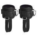【Parchment & Lace】Adjustable Wrist Ankle Cuffs D Ring Pulley Lifting Straps Gym Cable Attachments. 