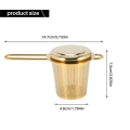 Tea Leaf Tea Strainer Golden Barrel Tea Strainer Kung Fu Tea Set. 