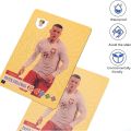 World Cup Football Stars Gold Plastic Card Pack (55 Cards) - UEFA Champions League Gold Foil Cards, Soccer Cards Packs Collection Cards. 