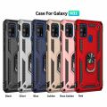 xprmy for Samsung Galaxy M31 phone Case Luxury Armor Shockproof TPU PC 2 in 1 360 Degree Rotating Holder Ring Back Cover. 