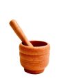 Wooden Mortar and Pestle Set - 8cm Diameter, 9cm Height. 