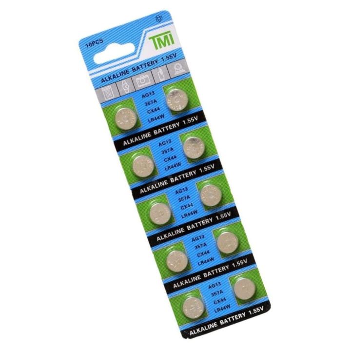LR44 Alkaline Battery, AG13/357A/CX44 1.55V Button Batteries For Toys ...