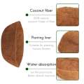 14 Inch Coco Liner for Planters, 2PCS Round Replacement Plant Basket Liners Natural Coco Fiber Liner for Hanging Basket. 