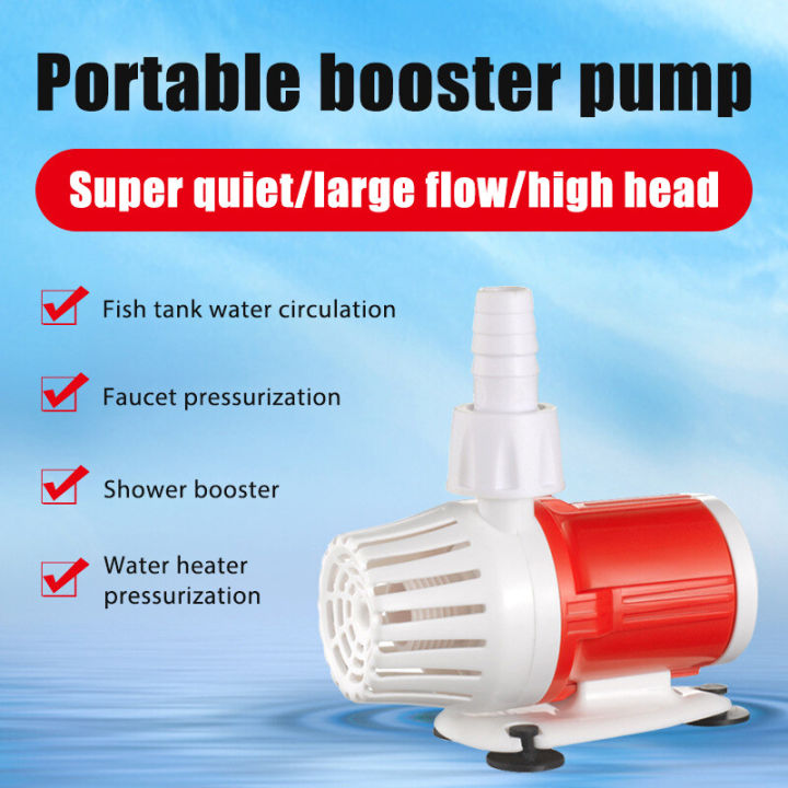 12V 1200L/H Submersible Pump 5M Max Lift Solar Stainless steel shaft Water Pump Amphibious Bottom Suction Pump For Fish Tank Aquarium