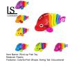 Plastic Fish Toy Colorful Wind-up Fish Toy for Babies Educational Tummy Time Fun Perfect Birthday Gift. 