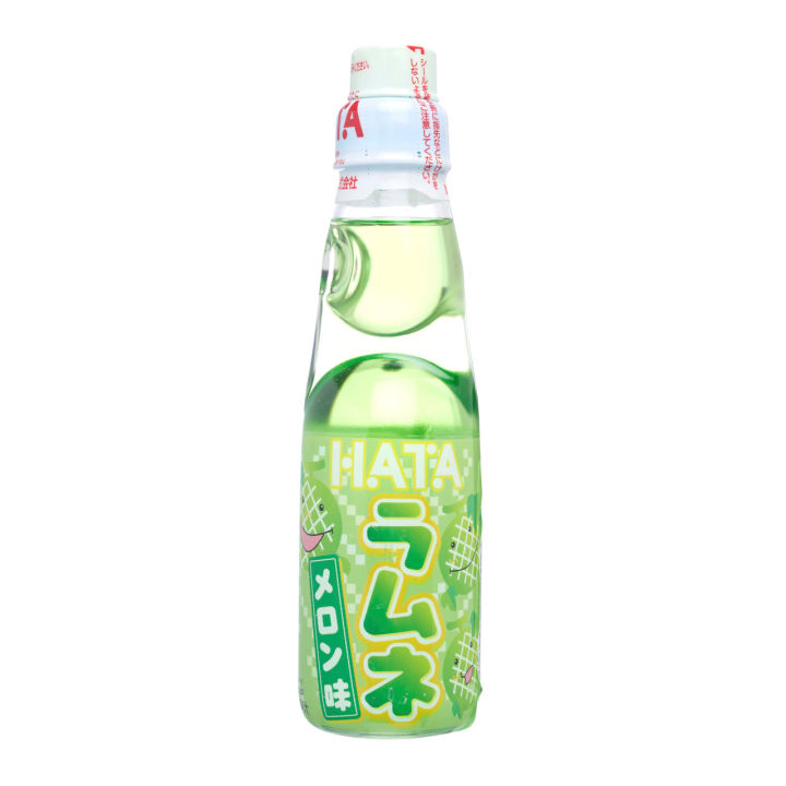 HATA RAMUNE MELON DRINK 200ml . JAPANESE SOFT DRINK HATA KOSEN