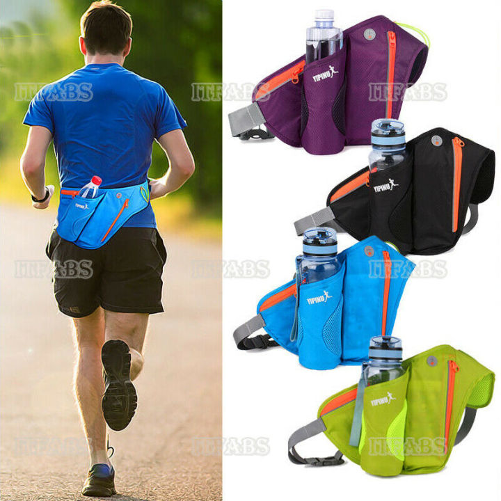 New%204%20Colors%20Women%20Men%20Running%20Belt%20Bags%20Jogging%20Cycling%20Waist%20Pack%20Sports%20Runner%20Bag%20Water%20Bottle%20Holder%20Deep%20Blue%20-%20Image%204