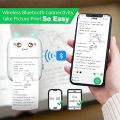 Small Portable Wireless Thermal Photo Printer Pocket Student Mini Bluetooth printer portable Label Printer cat printer. 