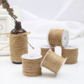 5-15Meter Natural Burlap Hessian Jute Twine Cord Hemp Rope String Gift Packing Strings Christmas Event & Party Supplies. 