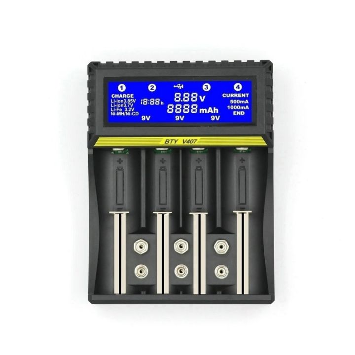 Battery charger 18650/nickel hydrogen/AA/9V intelligent charging