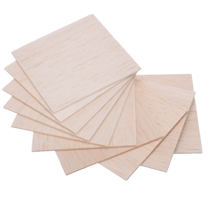 Balsa Table Material 10pcs Model Balsa Material Wood Balsa Sheets For Diy Plate Model Ship ...