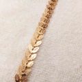Ladies gold plated bracelet leaf design Indian gold plated for girls with box girls bracelet. 