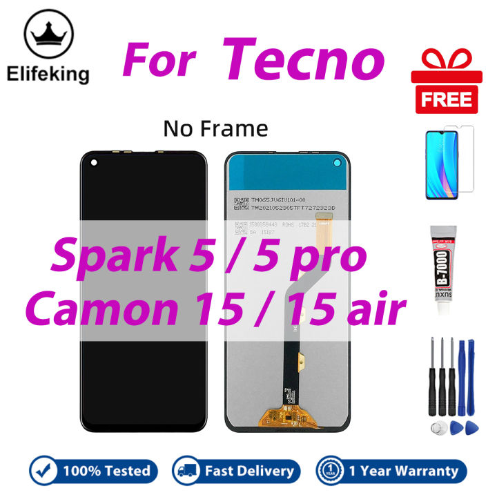 LCD%20No%20Frame%20For%20Tecno%20Spark%205%205%20Pro%20Camon%2015%2015%20Air%20Display%20Touch%20Screen%20Digitizer%20Assembly%20Replacement%20Parts%20-%20Image%202