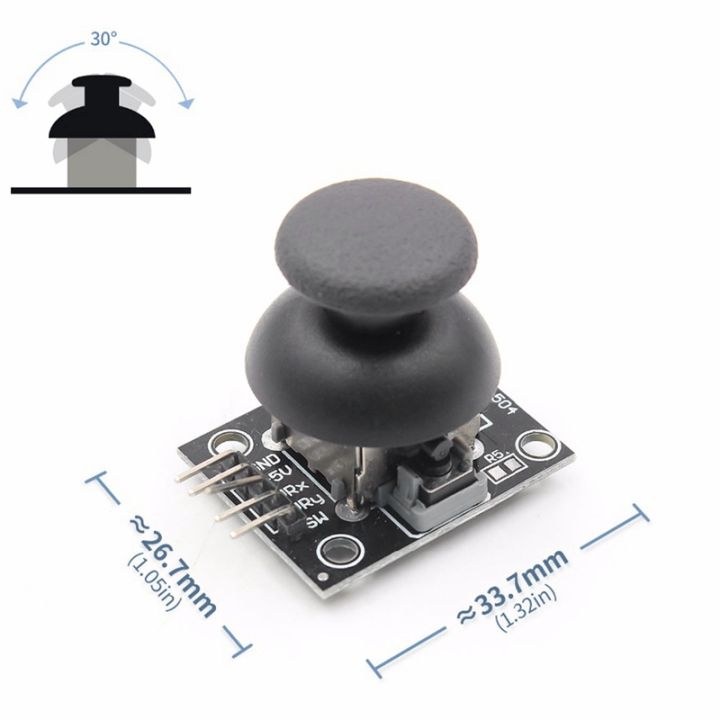JoyStick%205Pin%20Breakout%20Module%20Shield%20For%20PS2%20Joystick%20Game%20Controller%202.54mm%20Pin%20Two-way%20Rocker%2010K%20Resistor%20For%20Arduino%20DIY%20KIT%20-%20Image%203