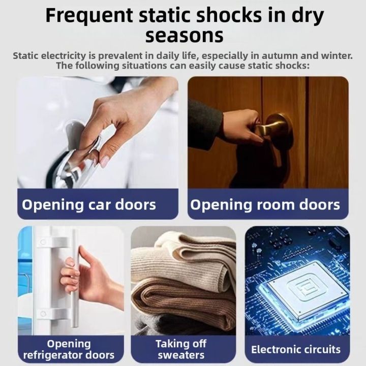 Electrostatic Discharger Portable Anti-Static Keychain LED Light ...