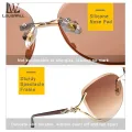LouisWill Sunglasses Women UV Protection Sunglasses Ladies Sunglasses Gradients Glasses Fashionable Irregular Style Female Eyewear Sun Glasses for Women with Free Storage bag. 