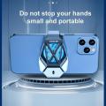 HXSJ Phone Cooler Phone Magnetic Radiator ABS Game Cooler System Quick Cooling Fan For Iphone Xiaomi Black Shark With Battery. 