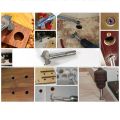 17x Wood Working Hole Titanium Coated Wood Boring Hole Drilling Sets. 