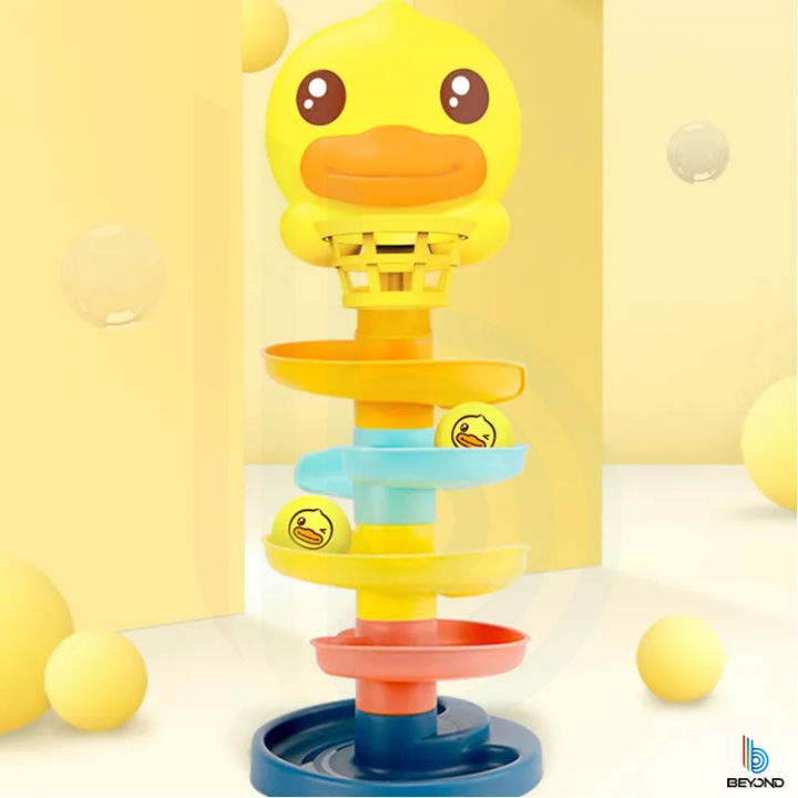 Roll Ball Toy with Sound | Stacking Toy | Educational Track Ball Tower | Roll Ball Stand | Early Educational Interactive toys | DIY Assembly Toy