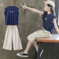 Baby Girls Clothes Suit Symmer New Children T-shirt Tops+shorts Pants 2pc Set Kids Girl Clothes Outfits Teen Girls Clothing. 