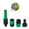 4Pcs Garden Hose Connector Set Adjustable Plastic Spray Gun Nozzle Hose Pipe Watering Sprinkler Car Wash Washing Tool Tap Adaptor. 