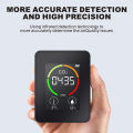 Multifunctional 3in1 CO2 Temperature Humidity Monitoring Device Home Digital Household Air Quality Detector Household Air Pollution Monitor LCD Display with Backlit. 