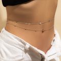 Bohemian Belly Chain Beads Waist Chain for Women Body Chain Summer Beach Decorative Chain Ladies Female Body Jewelry. 