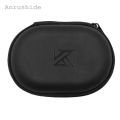 For BA10 AS10 ES4 KZ Earphones Oval Storage Bag Wired Headphones Luxury PU Zipper Storage Box Portable Hold Case Container for iPhone. 