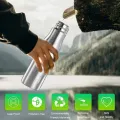500ml/750ml/1000ml Sport Water Bottle Single-layer Rugged Water Cup Travel Camping Sports Drink Bottles Drinkware Stainless Steel. 