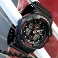 (Ready Stock) G- Sport  Shock GA110 Men Watch Sport Watch Dual Time Display Water Resistant Shockproof and Waterproof World Time LED Auto Light Sports Wrist Watches GA-100-1A4. 