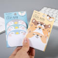 School office supply sticky notes Miniature Student stationery 45 sheets per pack sticky notes 3x3 Cute design Colorful bookmark for taking Study. 