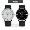 Skmei Watch 9083 Men's Blue Dial Casual Quartz Watch White. 