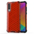 For Xiaomi Mi A3 Honey Comb Series Hybrid Translucent PC Slip-Resistant Shockproof TPU Bumper Case Cover. 