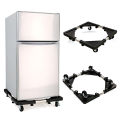 Heavy-Duty Adjustable Multi-Functional Trolley Stand with Easy-Move Wheels for Fridge, Washing Machine, Gas Cylinder, and Water Dispenser. 