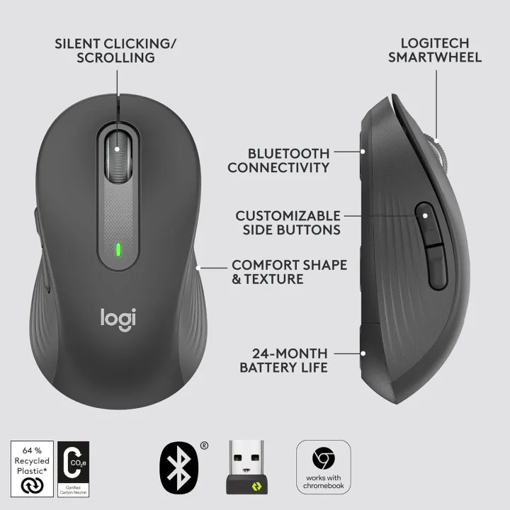 M650%20Bluetooth%20Wireless%20Mouse%20Silent%20Clicks%20for%20PC/Mac/Multi-Device/Chromebook%20Laptop%20Sensor%20Technology%20-%20Image%206