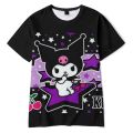 2023 Anime Cartoon Summer Kuromi T-Shirt My Melody hello kitty 3D Print Cartoons Clothes Kid Girl Boy Fashion T Shirt Casual Top. 